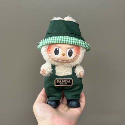 Applicable Only for Clothes Labubu Doll Clothes 123 Generation Labubu Clothes 17cm Pendant Plush Doll Set Dress