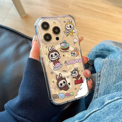 Compatible iPhone 16 Pro Max Phone Case Apple 15 Hot Sale 13 New Model 12 Magnetic Stand Cover 14 Labubu