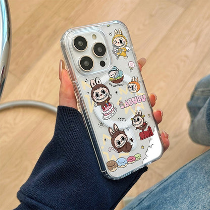 Compatible iPhone 16 Pro Max Phone Case Apple 15 Hot Sale 13 New Model 12 Magnetic Stand Cover 14 Labubu
