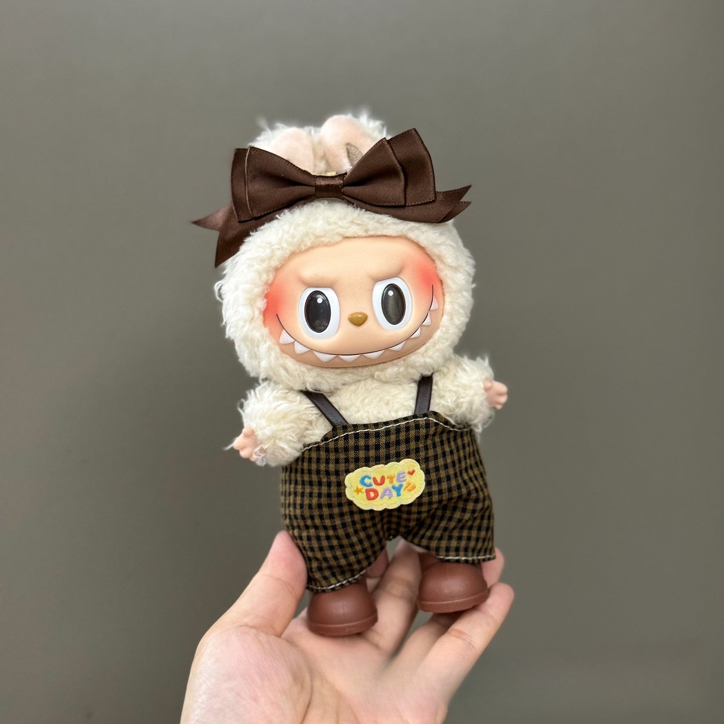 Applicable Only for Clothes Labubu Doll Clothes 123 Generation Labubu Clothes 17cm Pendant Plush Doll Set Dress