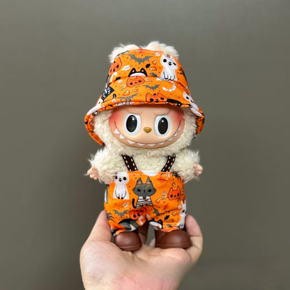 Applicable Only for Clothes Labubu Doll Clothes 123 Generation Labubu Clothes 17cm Pendant Plush Doll Set Dress
