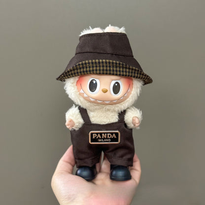 Applicable Only for Clothes Labubu Doll Clothes 123 Generation Labubu Clothes 17cm Pendant Plush Doll Set Dress