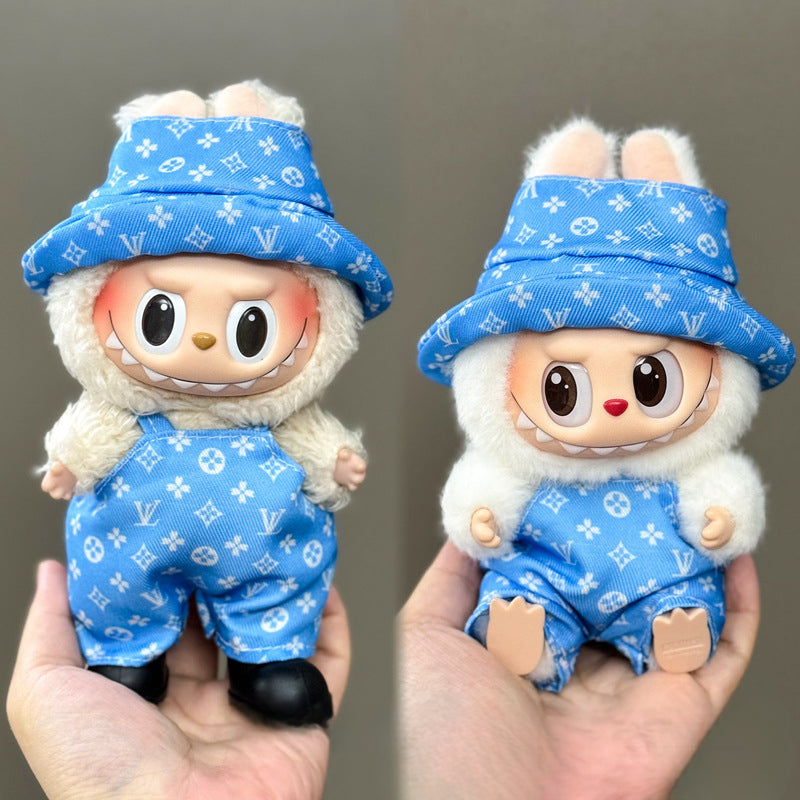 Applicable Only for Clothes Labubu Doll Clothes 123 Generation Labubu Clothes 17cm Pendant Plush Doll Set Dress
