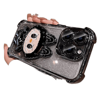 Labubu Stand Compatible with Huawei Phone Case with Makeup Mirror Full Coverage Anti-drop Women's Wholesale Free Shipping