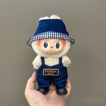 Applicable Only for Clothes Labubu Doll Clothes 123 Generation Labubu Clothes 17cm Pendant Plush Doll Set Dress