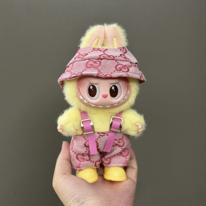 Applicable Only for Clothes Labubu Doll Clothes 123 Generation Labubu Clothes 17cm Pendant Plush Doll Set Dress